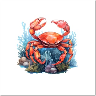 Red Crab Posters and Art